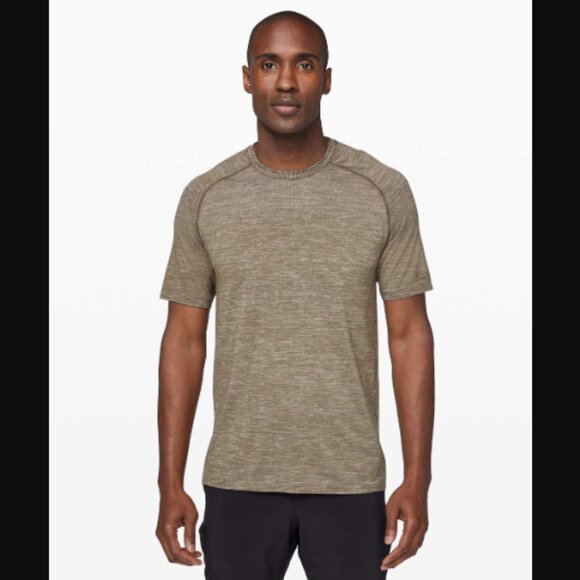 Lululemon Athletica Metal Vent Tech Short Sleeve Silverescent White Tawny $68.00 - Picture 1 of 12